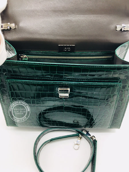 Llora Savannah. Dark Emerald, Shiny Croc PHW