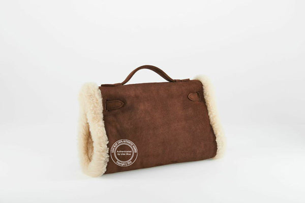 Hermès Kelly Muff Suede/Shearling - Preloved