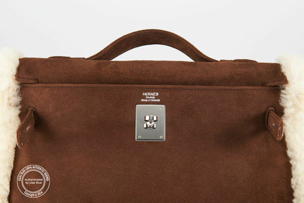 Hermès Kelly Muff Suede/Shearling - Preloved