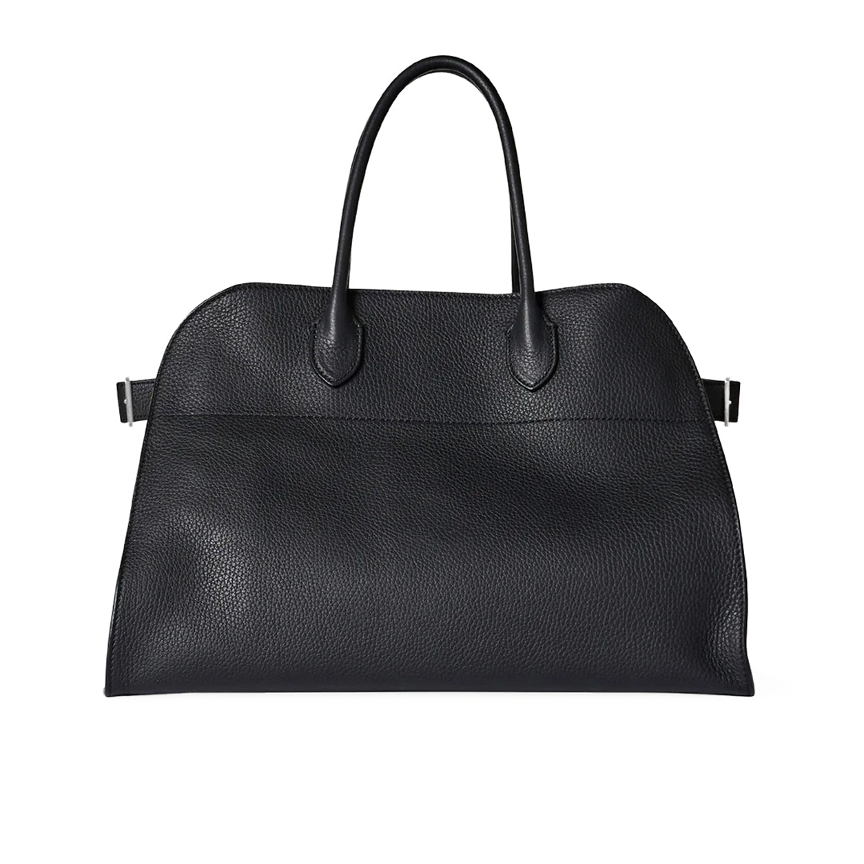 The Row Margaux Black Matte Calf Palladium - New