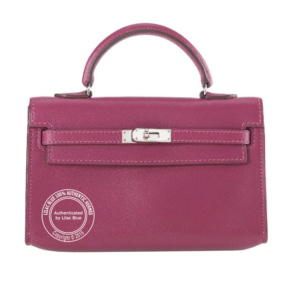 Hermès Kelly 14cm Tosca Tiny Swift PHW