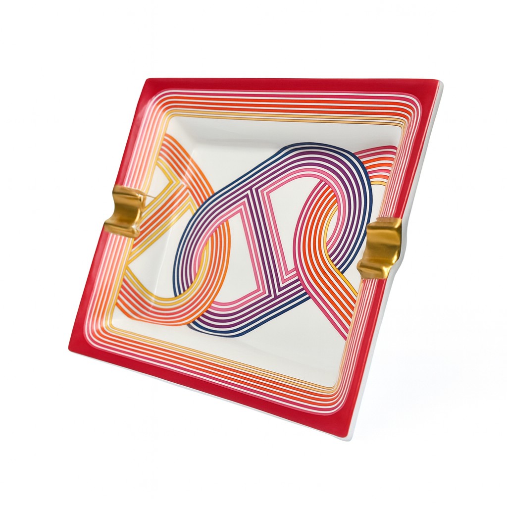 Hermès Ashtray Circuit 24 in Rose