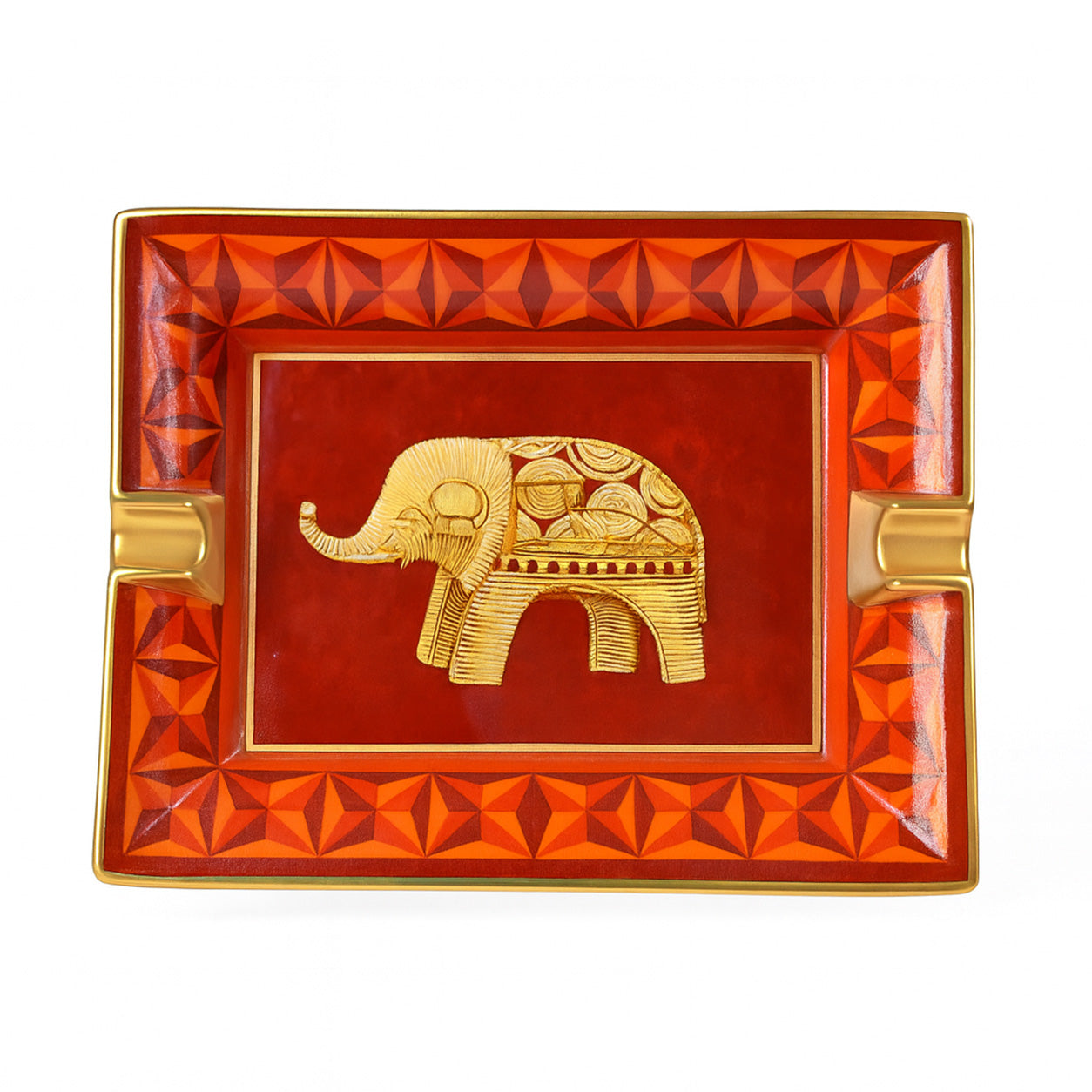 Hermès Ashtray Elephant in Rouge