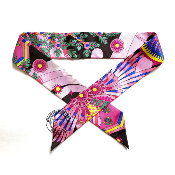 Hermès Twilly La Source de Pegase. Ebene, Rouge Vif, Jaune Vif (pair)