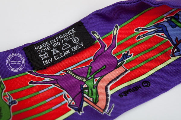 Hermès Twilly Pani La Shar Pawnee. Purple & Red