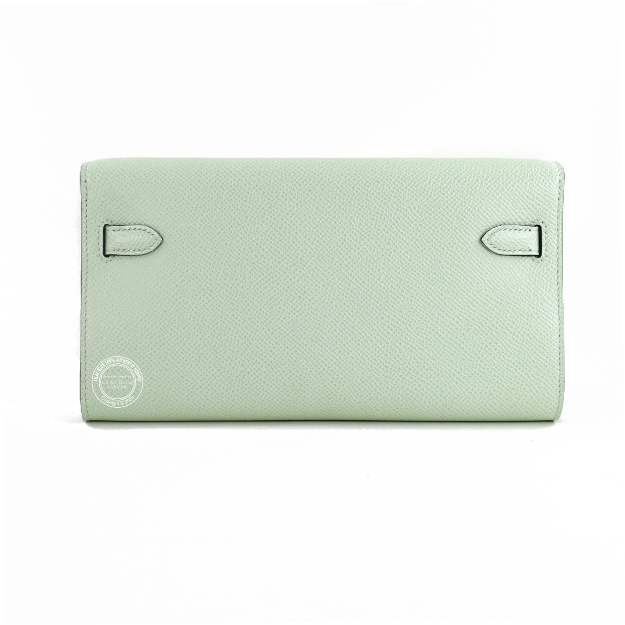 Hermès Kelly Wallet to Go Vert Fizz Epsom PHW