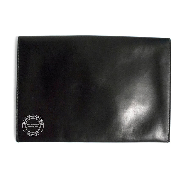 Hermes Rio Envelope Clutch Black Box - Vintage