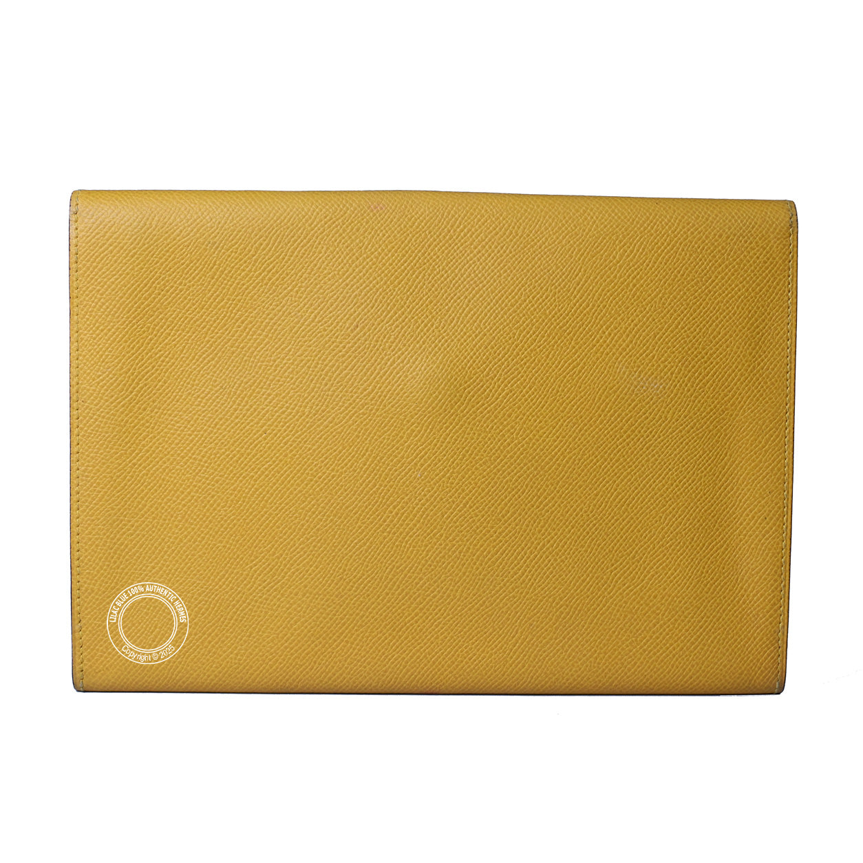 Hermès Rio Envelope Clutch 24cm Yellow Epsom - Vintage