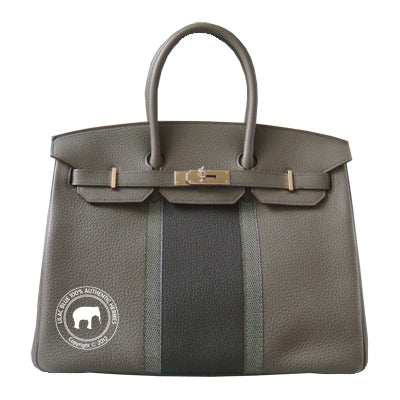 Hermès Birkin 35cm Etain/Graphite Club Togo PHW