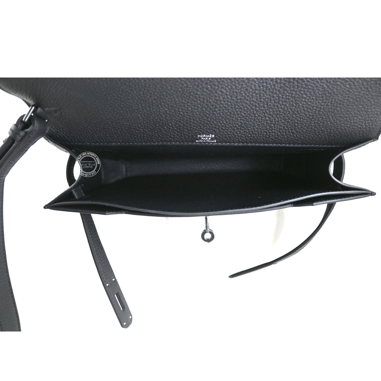 Hermès Kelly Depeche 25 So Black Togo