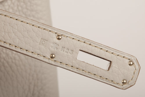 Hermès Birkin 35cm Gris Tourterelle Club Clemence PHW